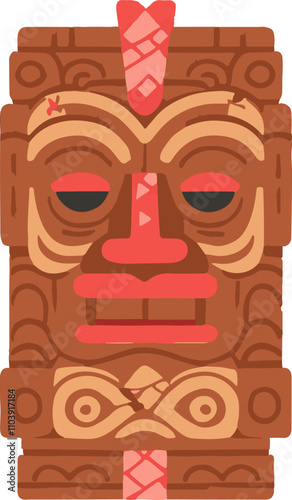 Tiki Adventure Tradition Totem Wood