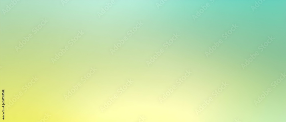 Fototapeta premium Blurred gradient Light Green and Light Aqua and Lemon background