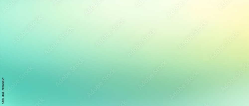 Blurred gradient Light Aqua and Light Mint and Pale Lemon background