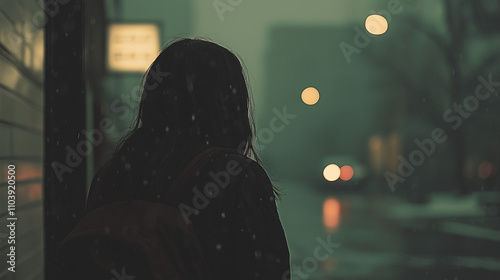 Silhueta de Mulheres e Homem de Negócios: Sombra e Faíscas em Ambiente Noir