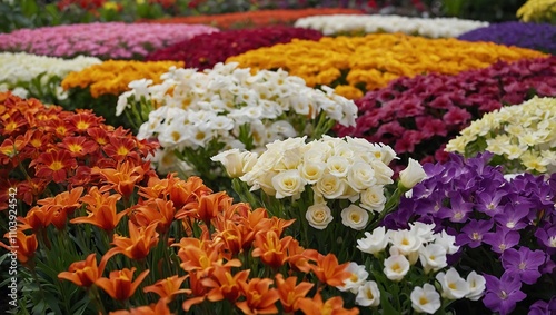 A vibrant mix of flowers