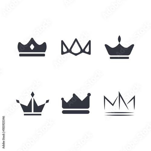 Crown Logo Template Icon