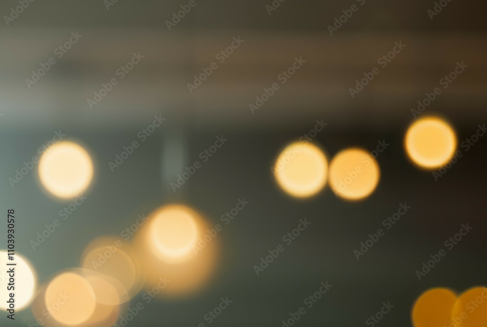 Golden bokeh lights. Abstract warm glow, soft focus. Evokes feelings of comfort and serenity. Perfect for backgrounds.