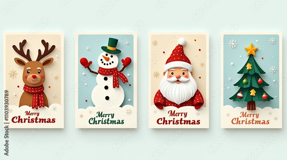 Various Christmas, New Year card and banner collection: Santa Claus, Christmas tree, snowman, reindeer, ornament, snowflake, snow covered village, xmas elements and decorations and many more. Various Christmas, New Year card and banner collection: Santa Claus, Christmas tree, snowman, reindeer, ornament, snowflake, snow covered village, xmas elements and decorations and many more.