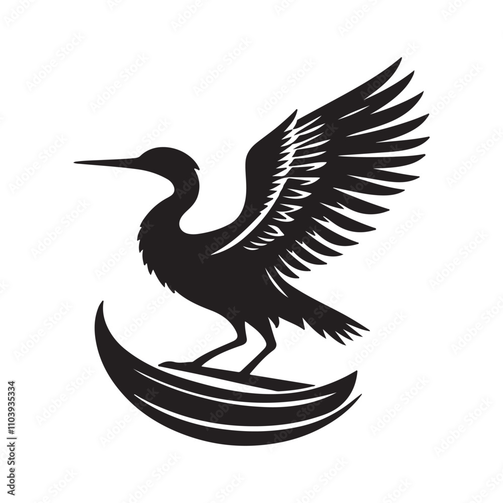 Obraz premium eagle silhouette vector