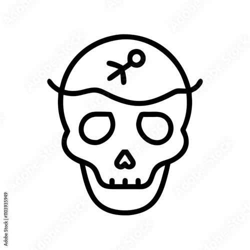 Good icon for skull with crossed symbol design
