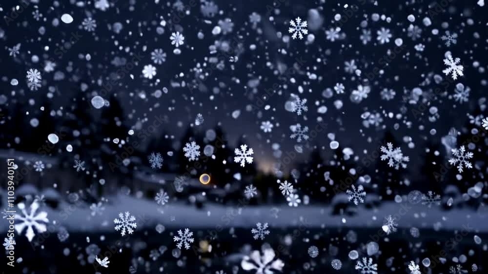 It's a good story of snowflakes falling on a dark winter night
It's a good story of snowflakes falling on a dark winter night