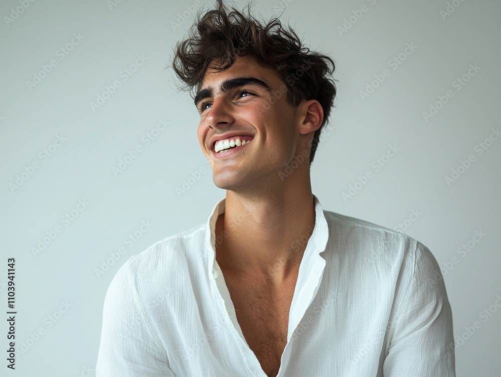 Young male bust in Europe and America Young male bust in Europe and America