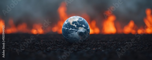 Wallpaper Mural Global warming problems caused by the destruction of natural resources and forests. Forest and agricultural crop burning. Haze that affects health and respiratory tract. Torontodigital.ca