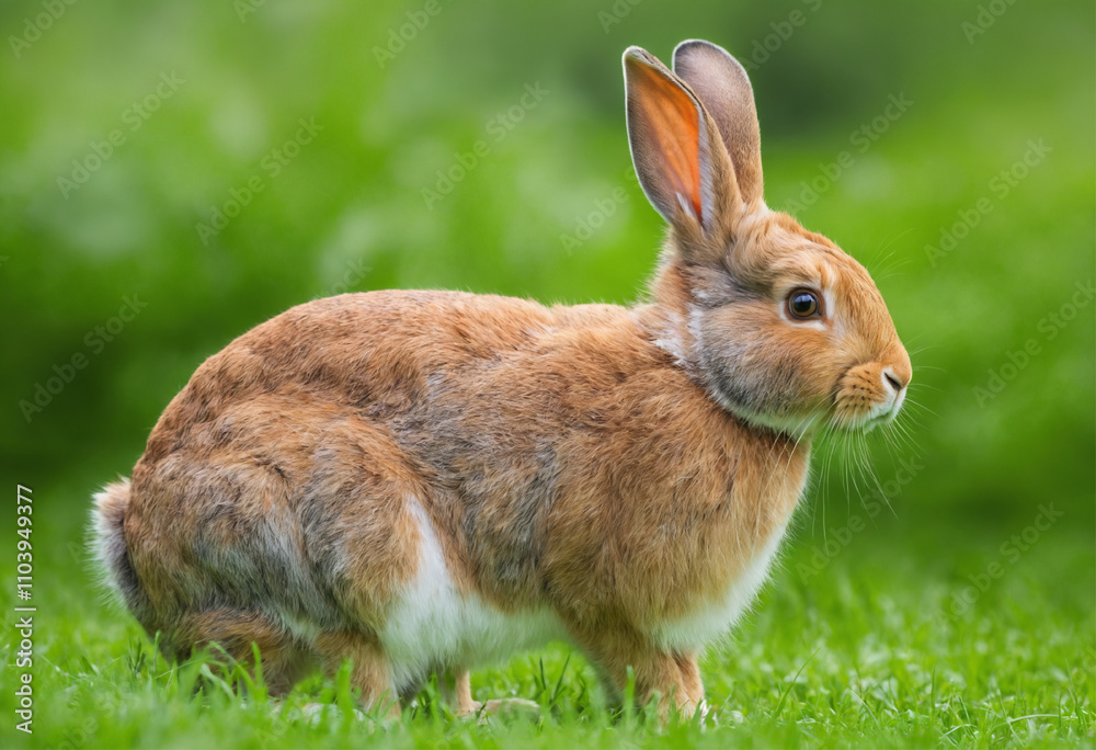 cute rabbit with a natural background cute rabbit with a natural background