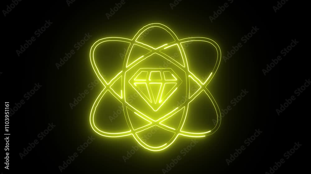 glowing neon values icon isolated on black background. HD video motion graphic animation glowing neon values icon isolated on black background. HD video motion graphic animation