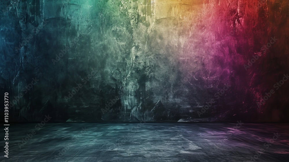 Vibrant multicolor textured wall creating a dynamic background. Vibrant multicolor textured wall creating a dynamic background.