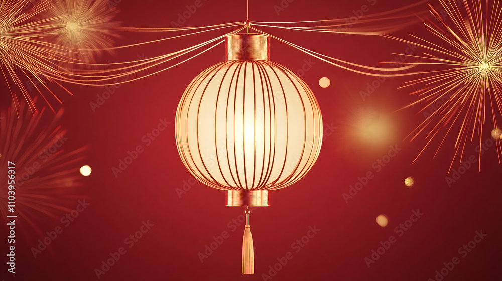 red Chinese new year background with a lantern red Chinese new year background with a lantern