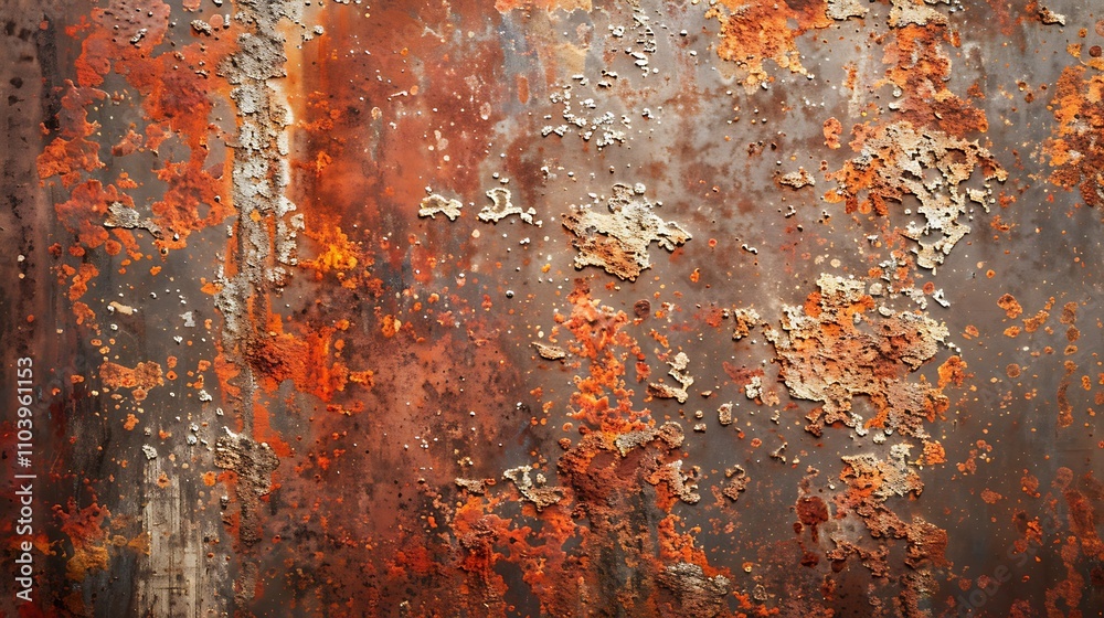 A distressed, weathered metal surface with rust stains, perfect for industrial, grunge, or vintage-themed designs and projects.
A distressed, weathered metal surface with rust stains, perfect for industrial, grunge, or vintage-themed designs and projects.