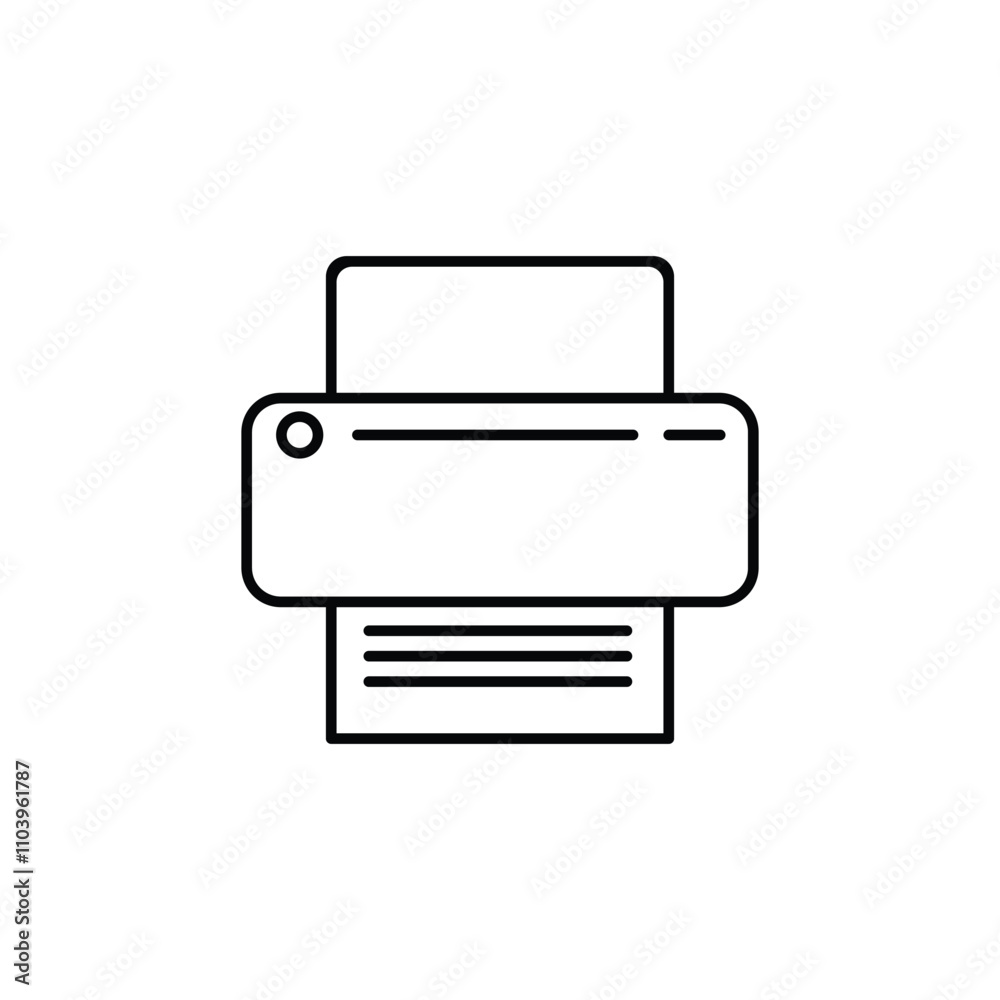 Printer icon vector illustration graphic design. Printing printer flat icon symbol. Outline ink printer vector icon for web design isolated on white background. Eps file 26. Printer icon vector illustration graphic design. Printing printer flat icon symbol. Outline ink printer vector icon for web design isolated on white background. Eps file 26.