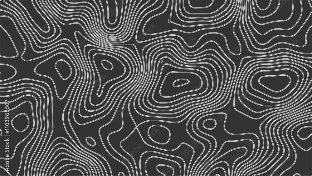 Topography vector background, banner. Imitation of a geographical map, contour lines. Modern design with topographic wavy pattern design.paper texture Imitation of a geographical map shades Topography vector background, banner. Imitation of a geographical map, contour lines. Modern design with topographic wavy pattern design.paper texture Imitation of a geographical map shades