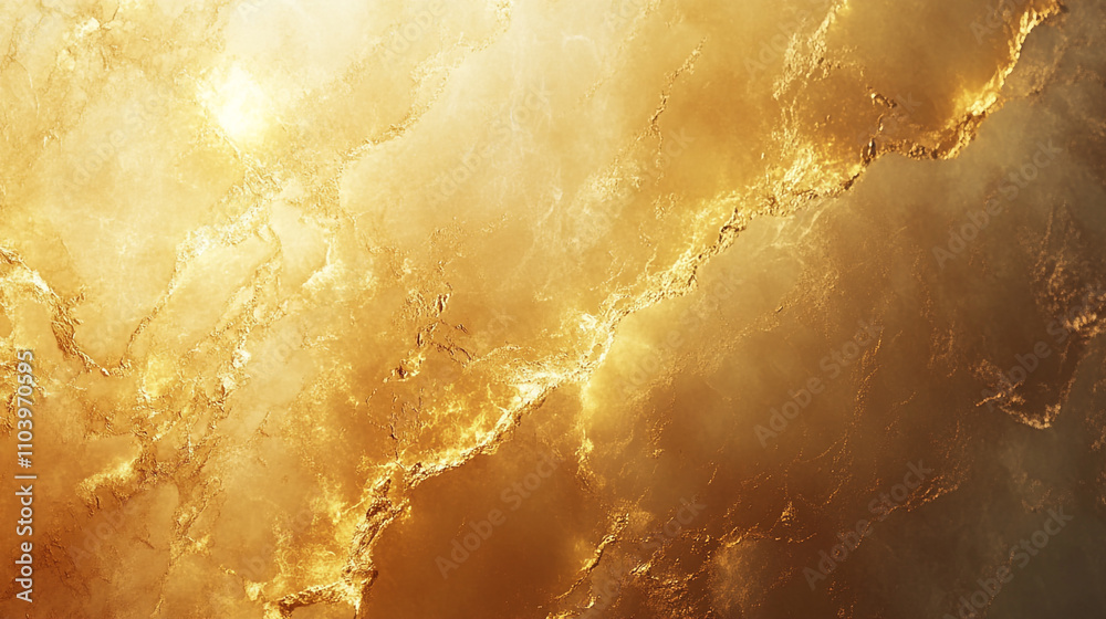 Bright golden abstract texture resembling molten metal in a dramatic lighting setting Bright golden abstract texture resembling molten metal in a dramatic lighting setting