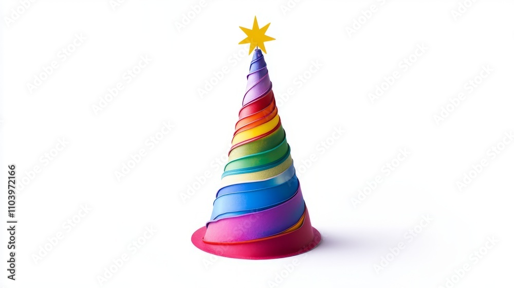 Birthday party hat isolated on white Birthday party hat isolated on white