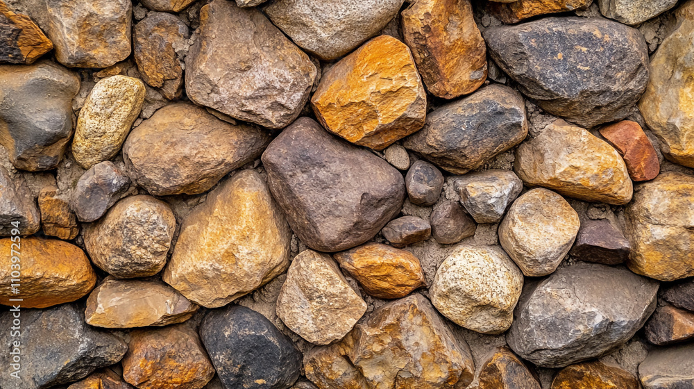 Texture of various stones in warm tones for construction or decorative use Texture of various stones in warm tones for construction or decorative use