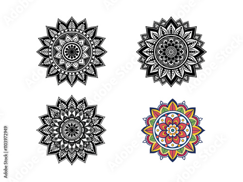 Wallpaper Mural Tradition Mandala Art Design Vector Torontodigital.ca
