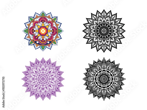Wallpaper Mural Tradition Mandala Art Design Vector Torontodigital.ca
