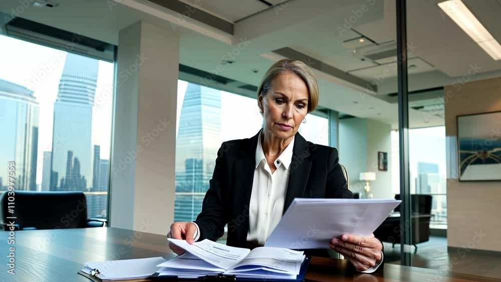 businesswoman working in office businesswoman working in office