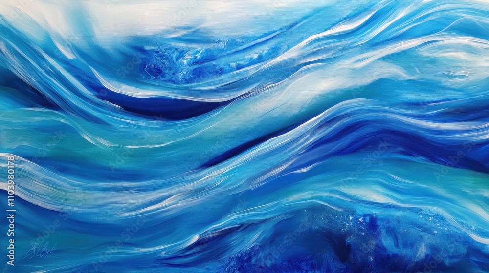 Flowing streams of sapphire blue and aquamarine intertwine with soft glimmers of white light, creating a fluid, underwater-like effect that evokes a serene, infinite atmosphere. Flowing streams of sapphire blue and aquamarine intertwine with soft glimmers of white light, creating a fluid, underwater-like effect that evokes a serene, infinite atmosphere.