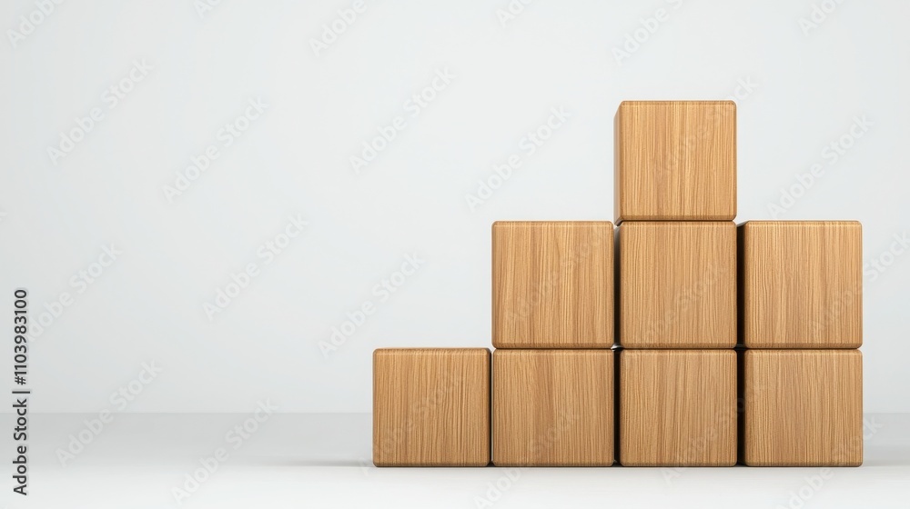 Wood block SEO Business. Wooden blocks arranged in a pyramid shape Wood block SEO Business. Wooden blocks arranged in a pyramid shape