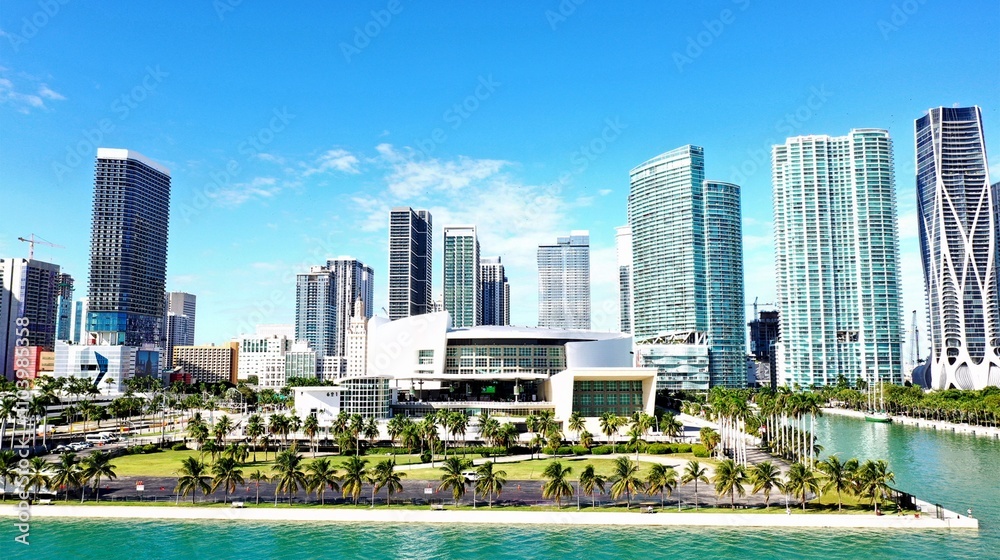 Naklejka premium Miami Aerial Views