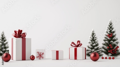 Festive Holiday-Themed Wall Art Prints Collection - 3D Render Illustration on Isolated White Background with Ultra-Detailed Design