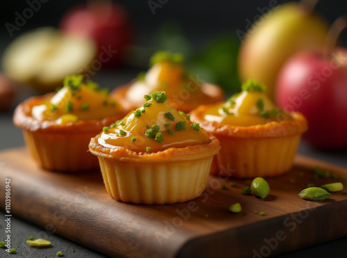 Tatin Jamun Tartlets , desserts foods fusion 