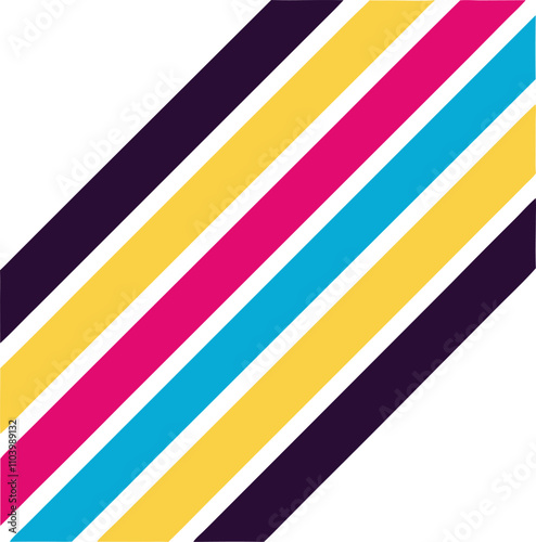 Free Download Diagonal Stripes Pattern CMYK Colors, Abstract Geometric Design - GFXLoad