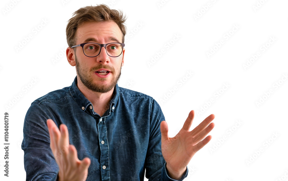 IT Specialist Offering Technology Guidance Isolated on Transparent Background PNG. IT Specialist Offering Technology Guidance Isolated on Transparent Background PNG.