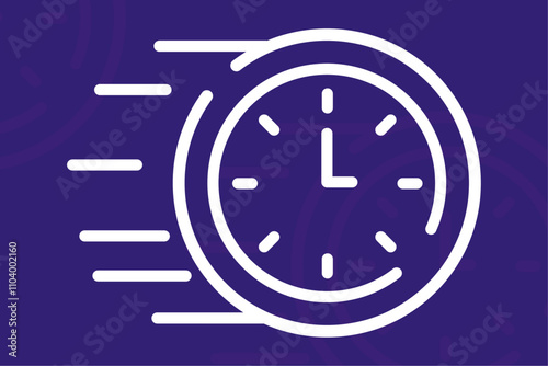 quick icons isolated on white background. quick icon thin line outline linear quick symbol for clock. quick icon simple sign.