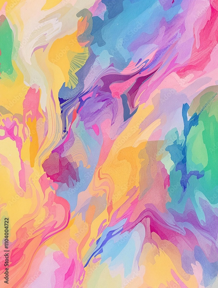 Swirling pattern of striped rainbow colors in a loose watercolor style , stripes, style, abstract, watercolor Swirling pattern of striped rainbow colors in a loose watercolor style , stripes, style, abstract, watercolor