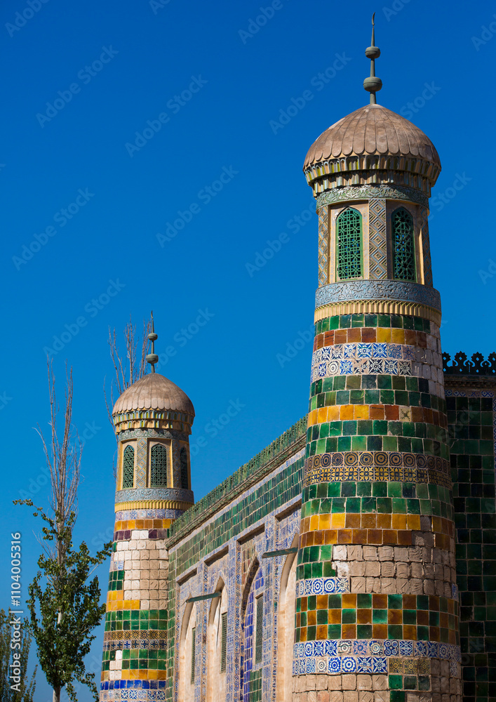 Abakh Hoja Tomb, Burial Place Of Muhatum Ajam, Kashgar, Xinjiang Uyghur Autonomous Region, China Abakh Hoja Tomb, Burial Place Of Muhatum Ajam, Kashgar, Xinjiang Uyghur Autonomous Region, China