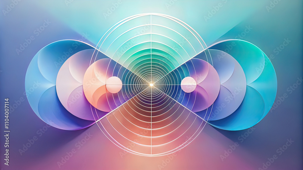 Shimmering lines on a black background with blue and purple. magical light with a greenish tint Shimmering lines on a black background with blue and purple. magical light with a greenish tint