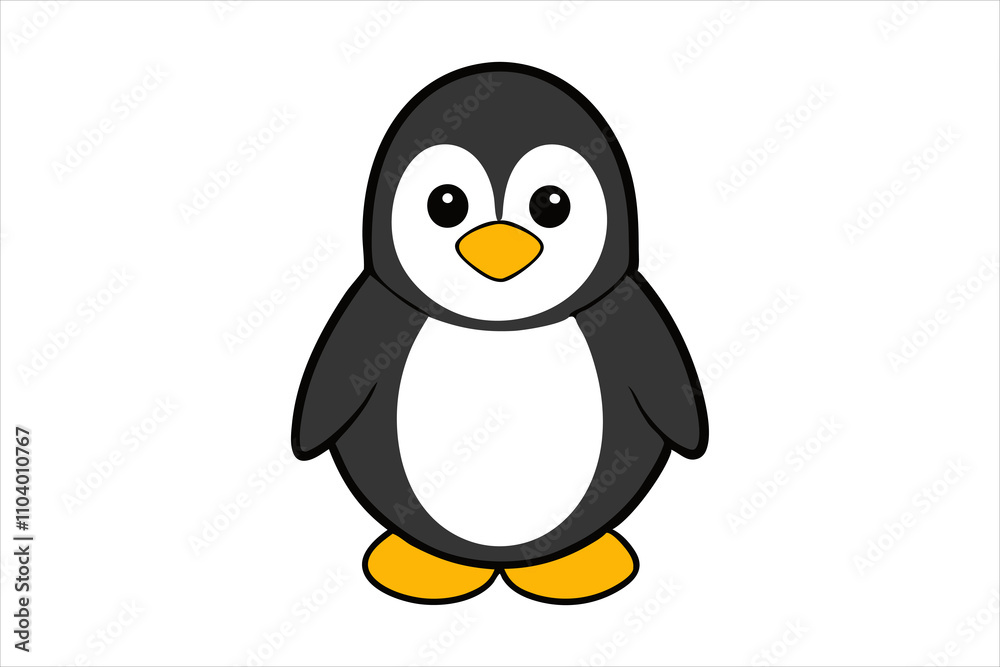 Obraz premium penguin on a white background