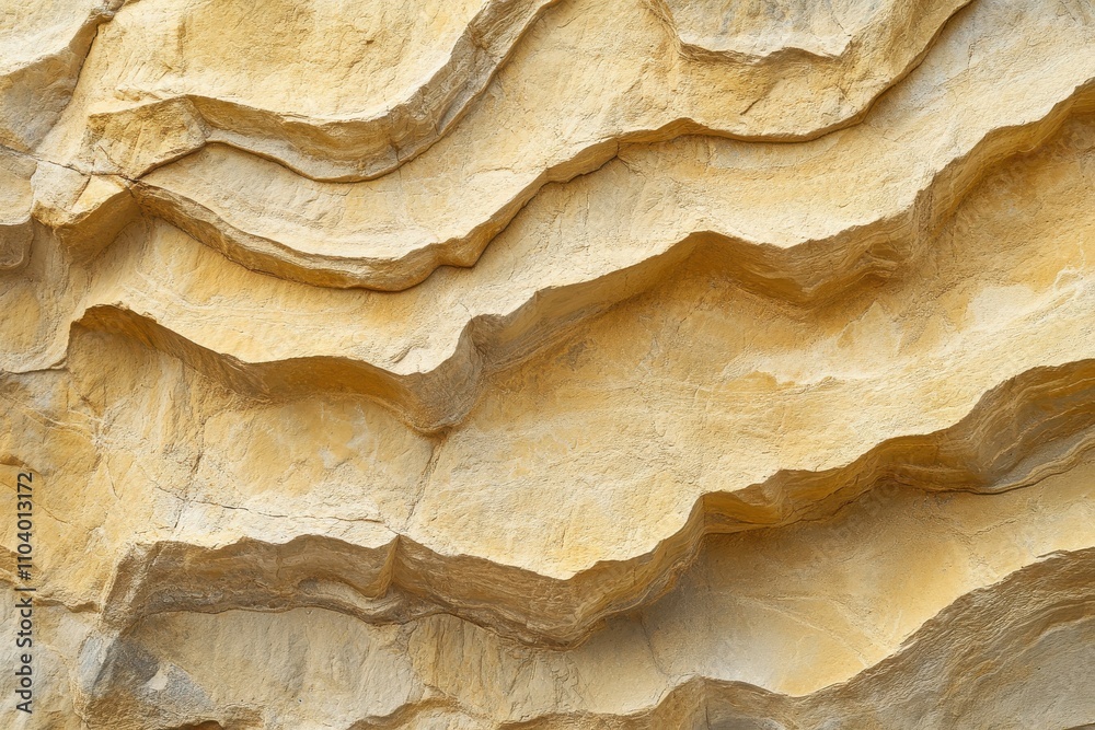 Intricate Layers of Sandy Rock Formation Showcasing Natural Beauty and Texture Intricate Layers of Sandy Rock Formation Showcasing Natural Beauty and Texture