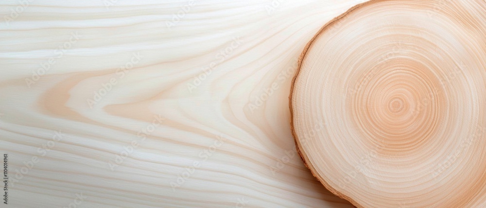 close-up of a wooden surface with a circular pattern. The wood appears to be a light beige color with a smooth texture. The pattern is made up of thin, wavy lines that create a wave-like effect. close-up of a wooden surface with a circular pattern. The wood appears to be a light beige color with a smooth texture. The pattern is made up of thin, wavy lines that create a wave-like effect.