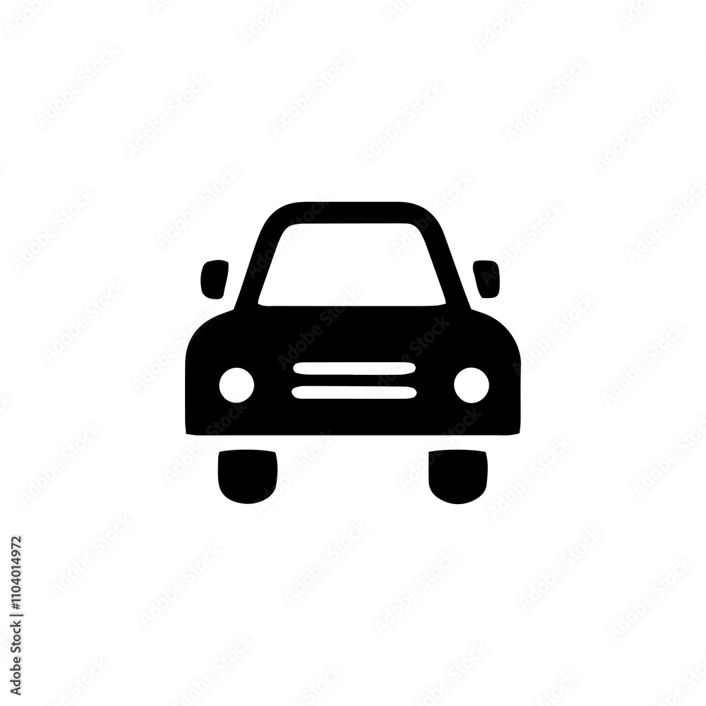 Simple Vector Icon of a taxi – Logo Design Illustration Simple Vector Icon of a taxi – Logo Design Illustration