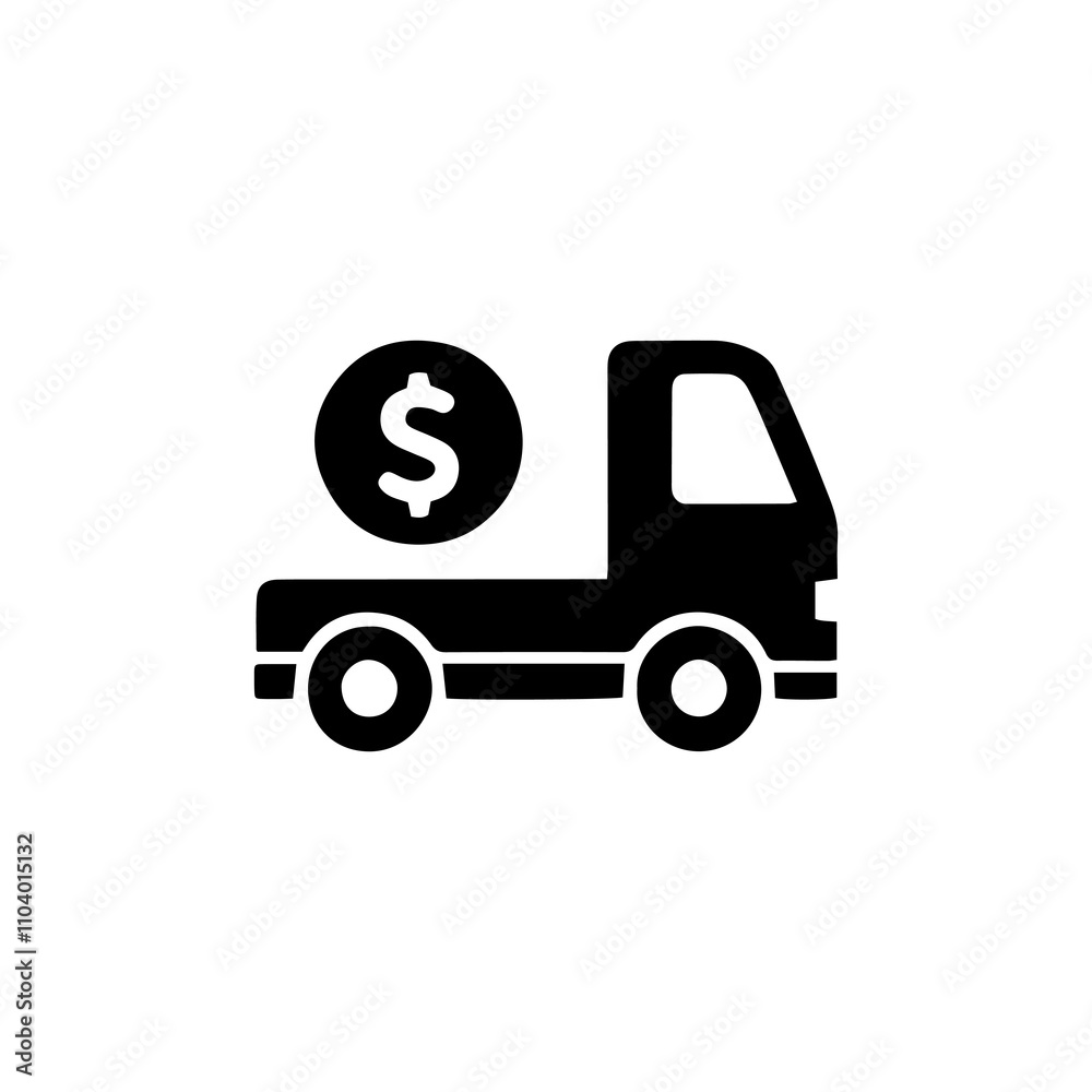 Simple Vector Icon of a Money growth – Logo Design Illustration Simple Vector Icon of a Money growth – Logo Design Illustration
