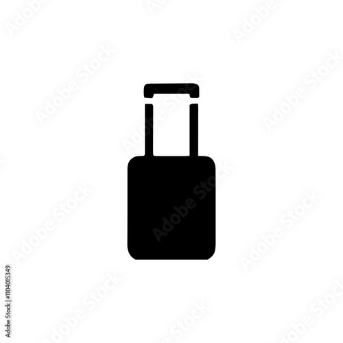 Simple Vector Icon of a suitcase – Logo Design Illustration