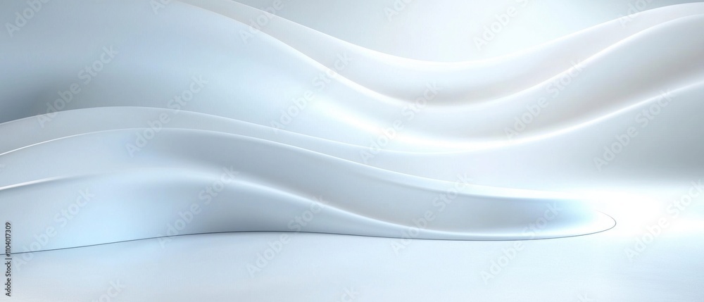 Fototapeta premium n abstract digital art piece that appears to be a 3D rendering of a wave-like pattern.