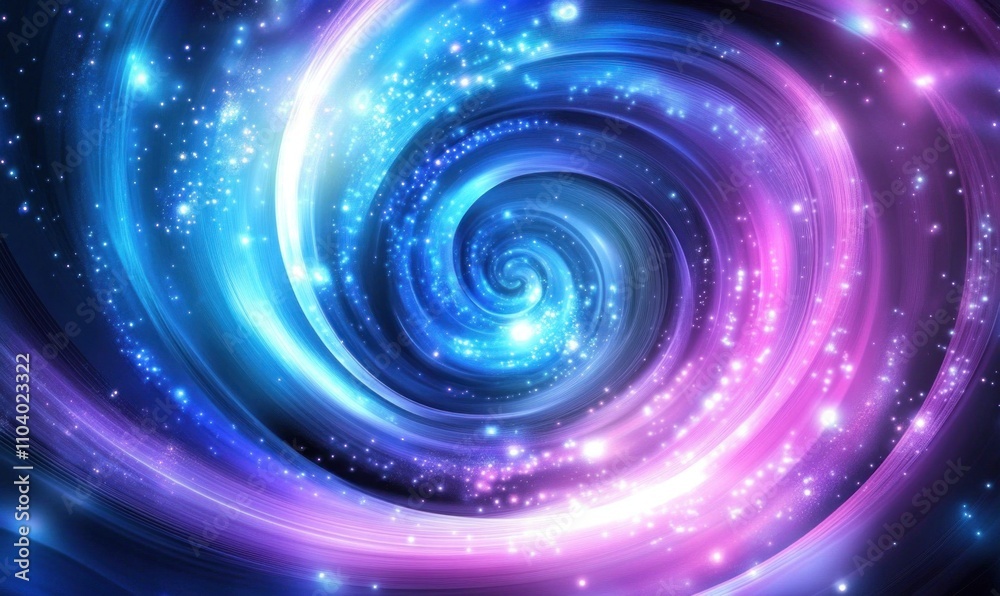 Cosmic Swirl of Vibrant Starry Colors Cosmic Swirl of Vibrant Starry Colors