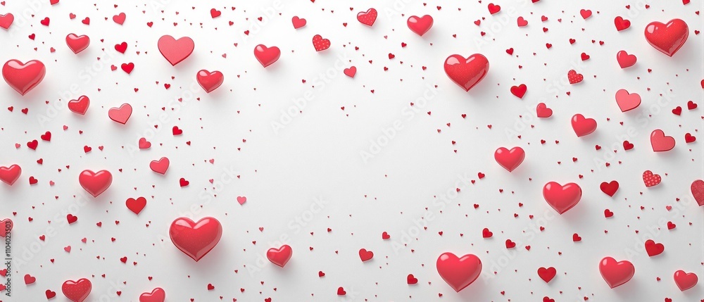Chic white heart texture with red heart motifs, Valentine's Day decor, passion concept, holiday design, romance theme, graphic elements Chic white heart texture with red heart motifs, Valentine's Day decor, passion concept, holiday design, romance theme, graphic elements