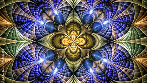 uniform background, several thin rounded lines run across the background, with loops,