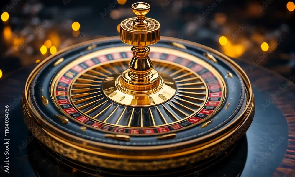 A close-up view of an elegant roulette wheel, showcasing its vibrant colors and intricate design. A close-up view of an elegant roulette wheel, showcasing its vibrant colors and intricate design.