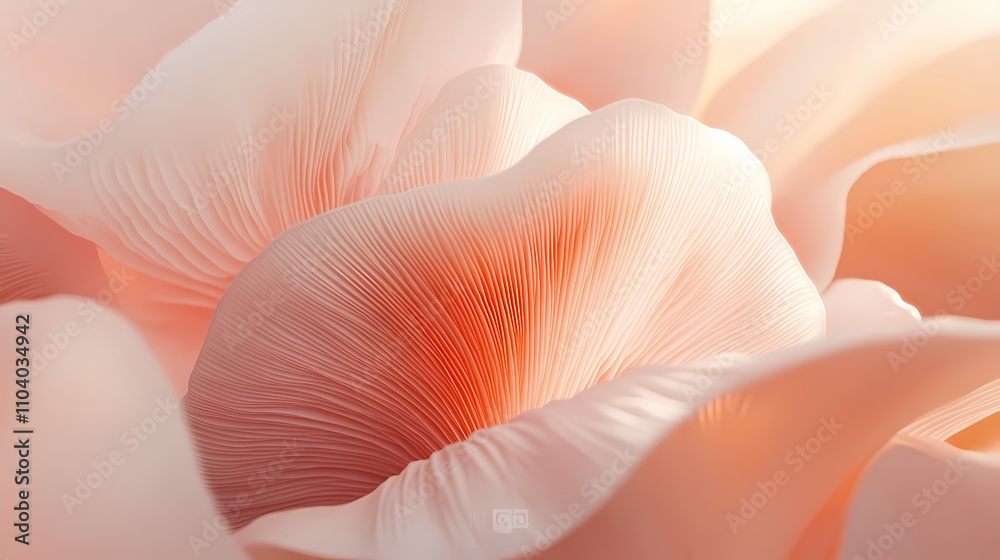 closeup delicate mushroom closeup delicate mushroom