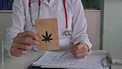 Doctor discusses medical marijuana benefits and patient eligibility guidelines in consultation